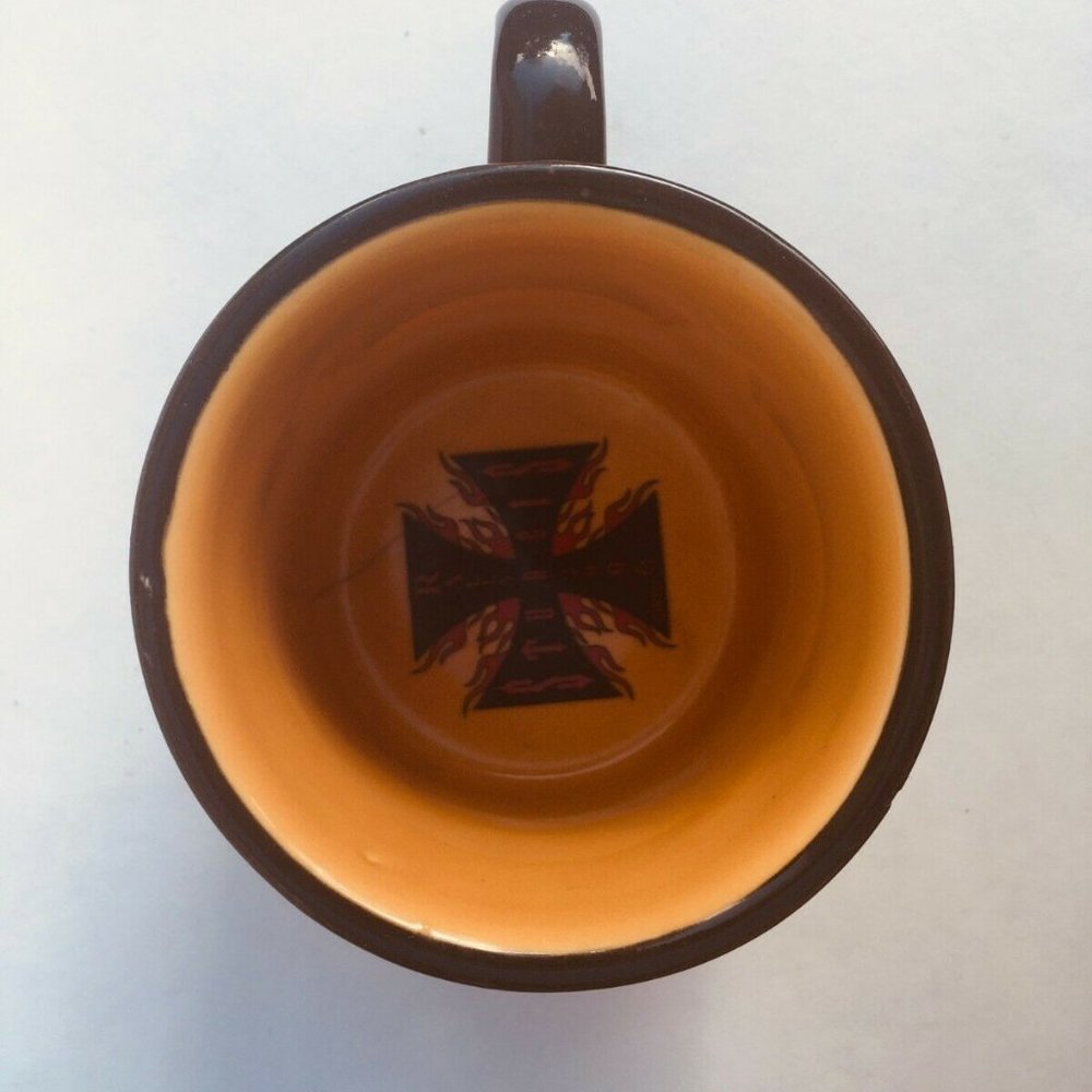 2006 Sturgis Motor Classic Large Ceramic Mug Flames Spider Cross Rally - Picture 6 of 9